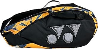 YONEXPolyester Badminton Champion Racquet Bag 22929T BT6-SR Saffron (3D)/8887902367781, Black